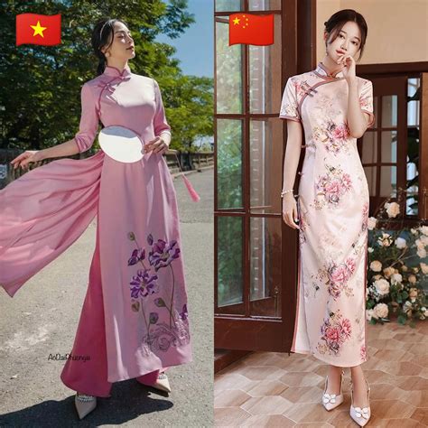 whats an áo dài? whats the difference between áo dài and qipao ...