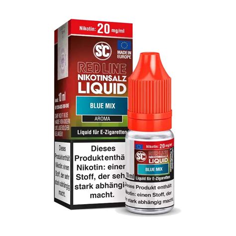 Blue Mix – Red Line NicSalt Liquid by SC 10ml / 10mg