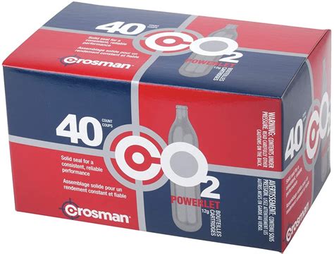 Buy Crosman 12-Gram CO2 Powerlet Cartridges for Use with Air Rifles and ...
