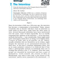 NCERT Textbook - The Interview - English Class 12 PDF Download