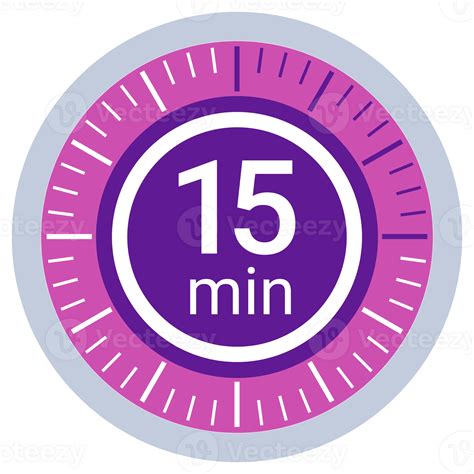 15 Minute Countdown. Stopwatch, timer icons set. illustration 53226449 PNG