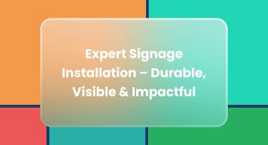 Pan-India Signage Manufacturers and Installation Services | Channelplay