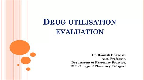 Drug utilization evaluation | PDF