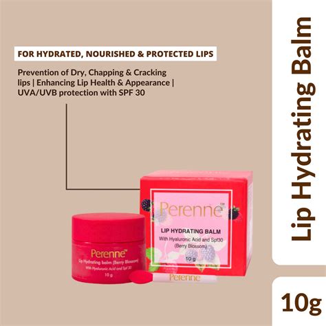 Perenne Lip Hydrating Balm (Berry Blossom) | For Dry, Chapped, & Crack ...