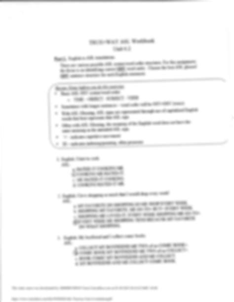 SOLUTION: Asl trueway unit 6 worksheets pdf - Studypool