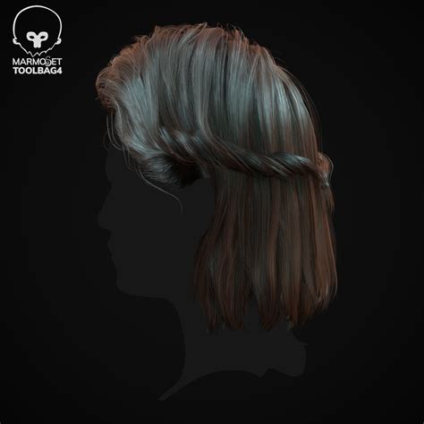 3D model Hairstyle number one VR / AR / low-poly | CGTrader