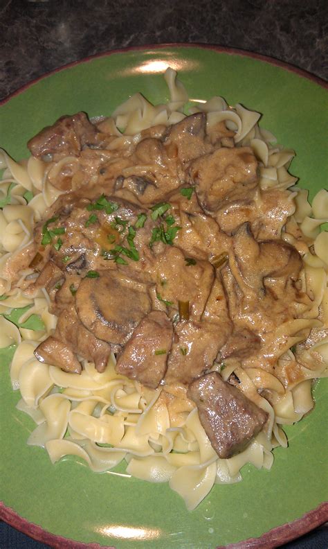 Beef Stroganoff in Crockpot