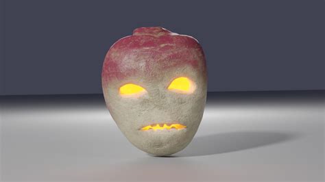 Turnip Jack-O-Lantern 3D Model - TurboSquid 1963790