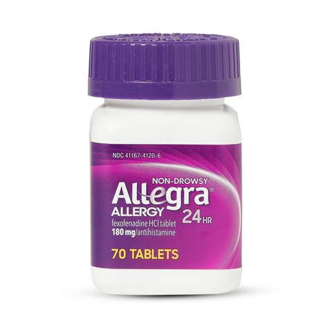 Allegra Allergy 24hr Non-Drowsy Tablet 180mg 70Ct
