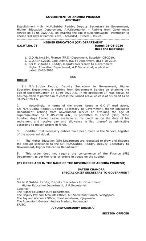 AP Go-Number.75 Deputy Secretary to Government for Higher Education ...