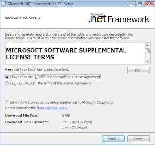 Net Framework 3.5 Service Pack 1 的图像结果