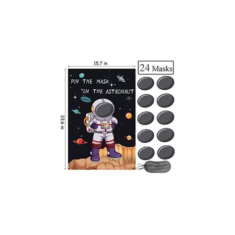 Buy Pin the Mask on the Astronaut Game - Kids Solar System/Outer Space ...