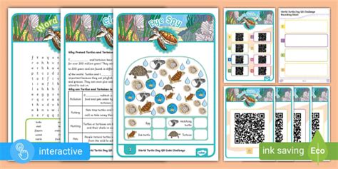 World Turtle Day QR Code Challenge (teacher made) - Twinkl