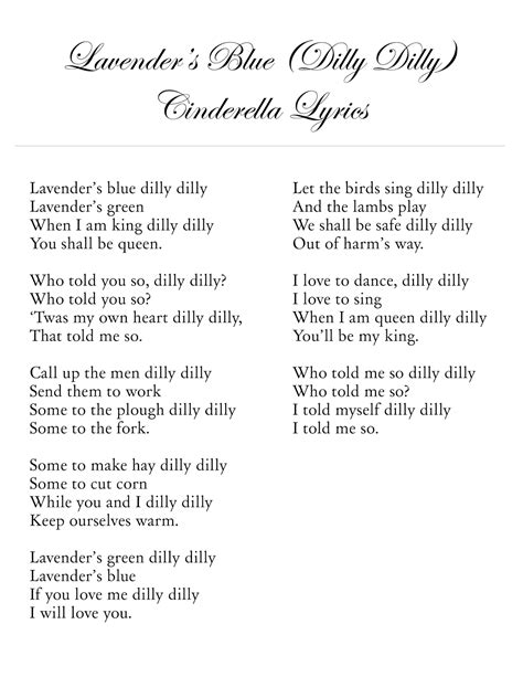 Lavender's Blue Lyrics, Lullaby Lyrics, Lyrics And Chords, Music Lyrics ...