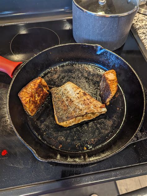 Anyone else love cooking salmon in their cast iron? : r/castiron