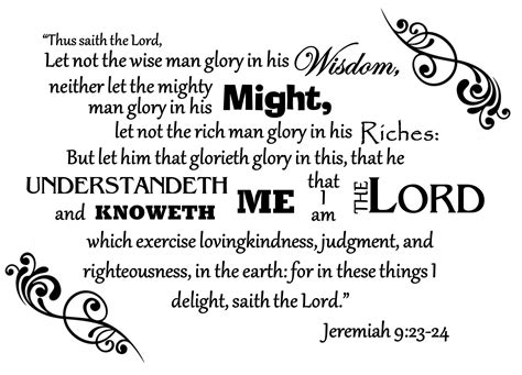 Jeremiah 9 23 24