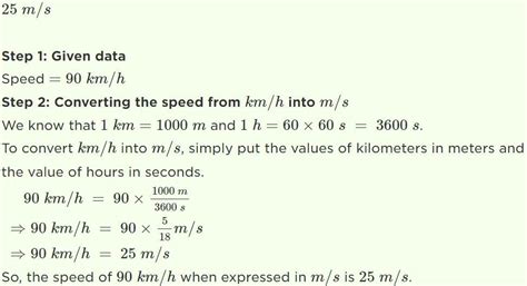 the speed of car is 90 km/h. its speed in m/s is - Brainly.in