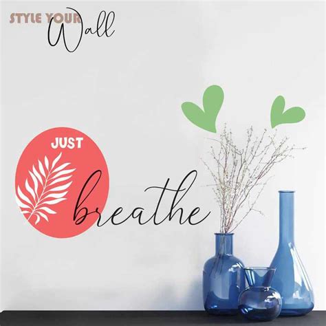 Vibrant Leaf and Quotes Printed Wall Stickers – Kotart
