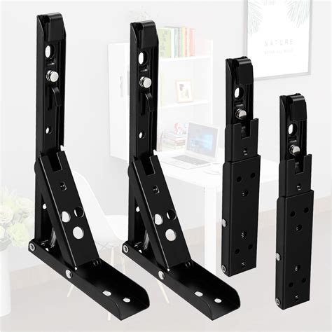 ANTEISI 4 Pcs Wall Table Fold Down Hinge,Locking Hinges 90 Degree,90 ...
