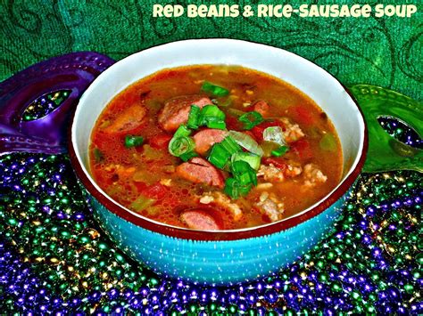 Weekend Gourmet Flashback: Red Beans & Rice-Sausage Soup for Mardi Gras ...