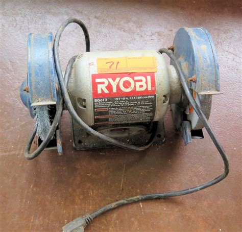 Ryobi BG612 120V 60Hz 6" Bench Grinder Tool - Oahu Auctions