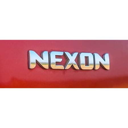 Tata Nexon Car Accessories 3D Logo Names Emblem Letters for Car Bonnet ...