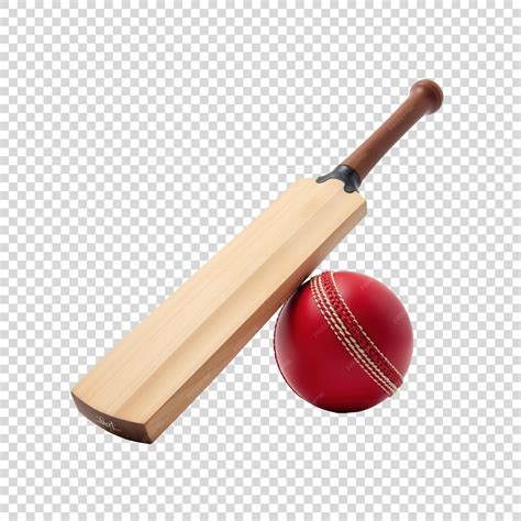 Cricket Bat and Ball on Transparent Background | Premium AI-generated PSD