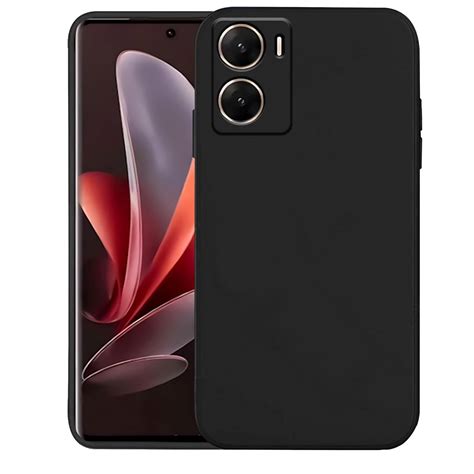 Knotyy Ultra Soft Rubberised Back Cover for vivo V29e 5G | Inner Velvet ...