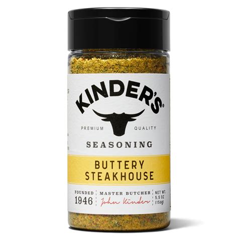 Kinder's Buttery Steakhouse Spice Steak Seasoning Rub, 5.5 oz - Walmart.com