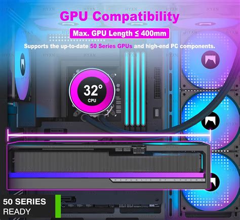 HYXN H1 ATX PC Case - Pre-Installed 7 PWM ARGB Fans Dual India | Ubuy