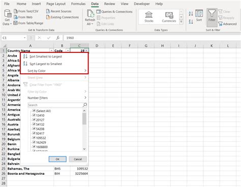Image result for Excel Sort Icon
