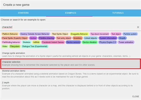 Image result for Game Menu Gdevelop 5