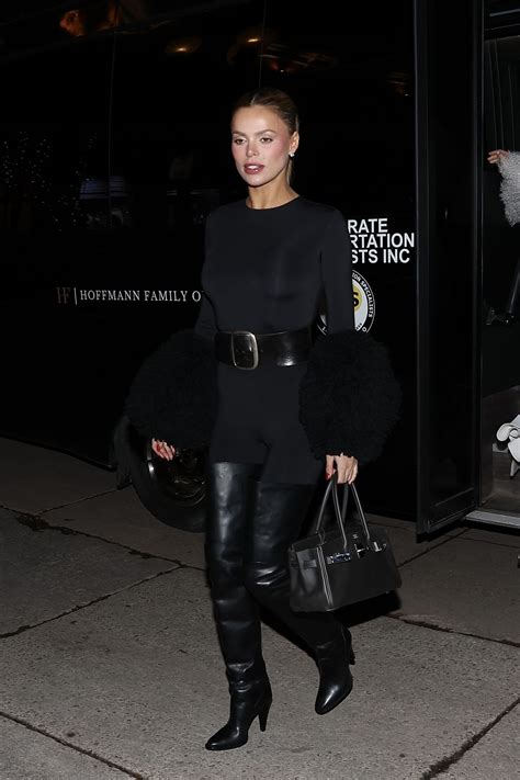 Brooks Nader in Black Bodysuit for Aspen Christmas 2025 Dinner • CelebMafia