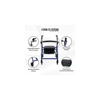 SURGIMAC Rollator Walkers for Seniors Rollator India | Ubuy