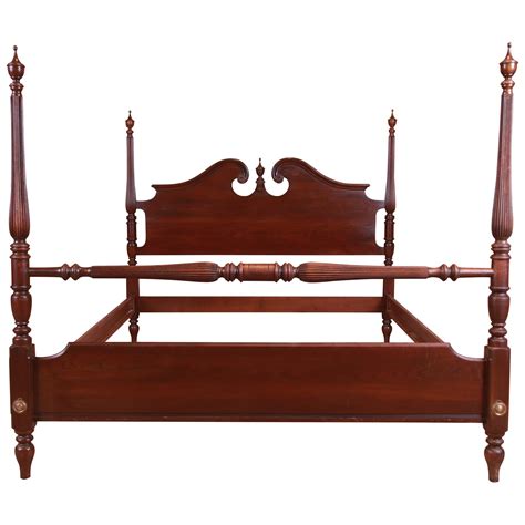 Ethan Allen Georgian Court Collection Mahogany Four Poster Queen Size ...