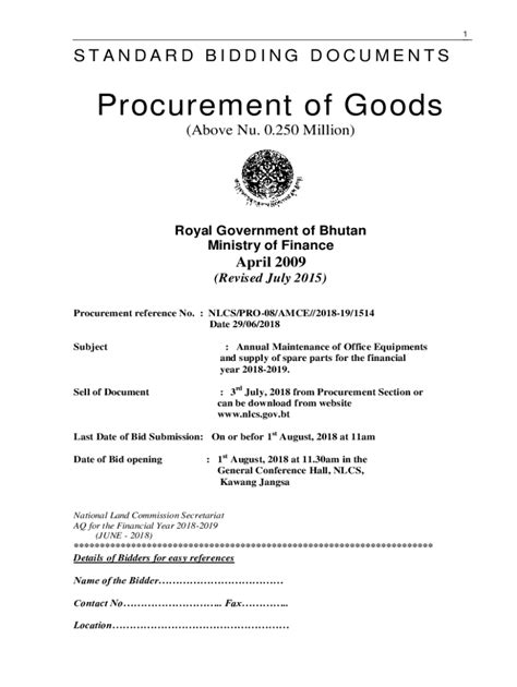 Fillable Online : Annual Maintenance of Office Equipments Fax Email ...