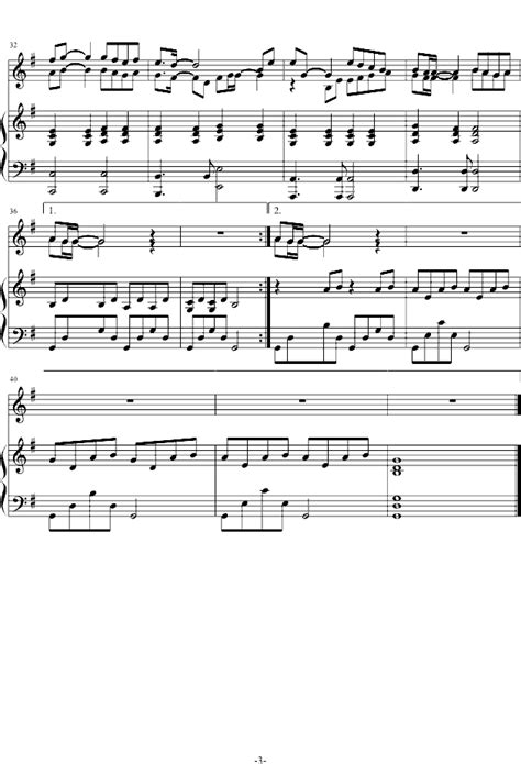简化版《珊瑚海》钢琴谱 - 初学者最易上手 - 周杰伦带指法钢琴谱子 - 钢琴简谱