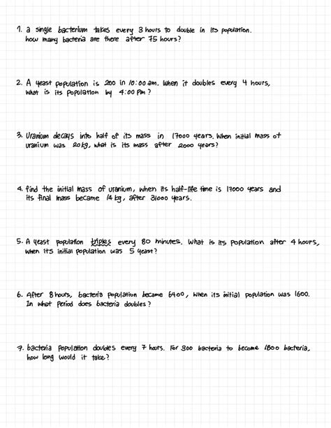 Exponential Problems Examples 的图像结果