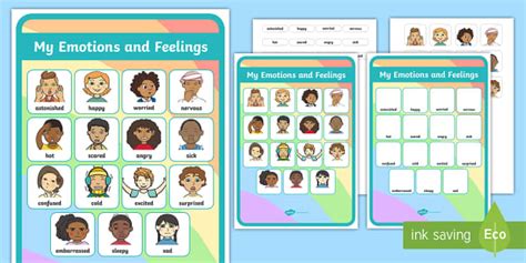 Teaching Emotions Toolkit - Vocabulary Matching Mat