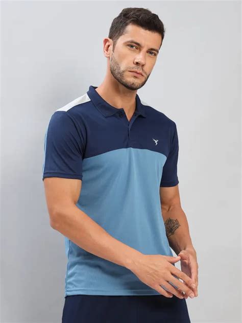 Men Slim Fit Polo T-shirt with Techno Cool+