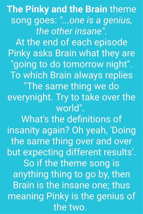 Pinky and the Brain theme song | Scrolller