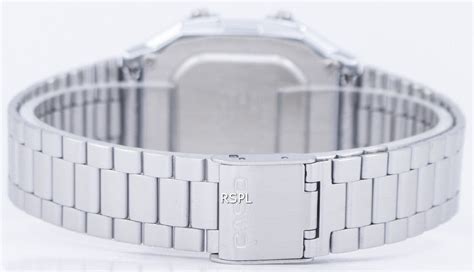 Casio Digital Stainless Steel Alarm Chrono Dual Time A178WA-1ADF A178W ...