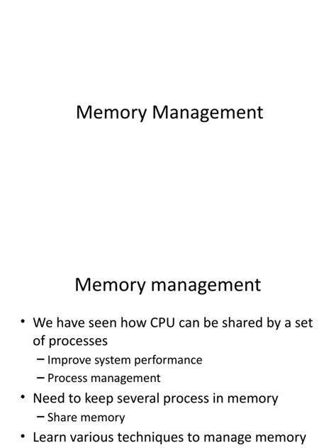Image result for Types of Memory Management