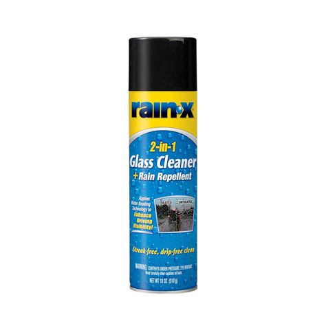 Rain-X 2-in-1 Glass Cleaner with Rain Repellent Aerosol | 510 ML | Pack ...