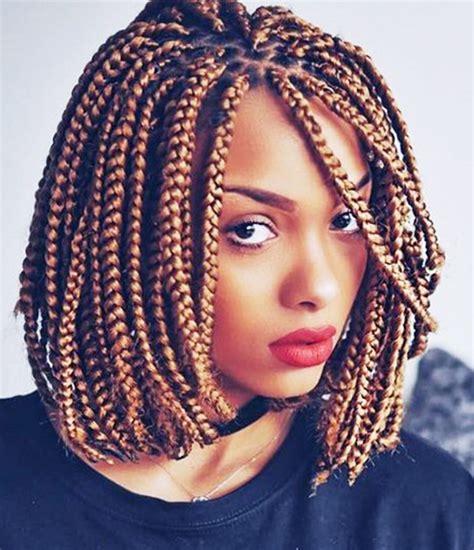Short Box Braids Hairstyles