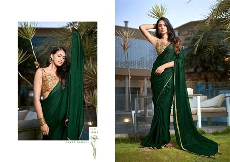AARNA BY 5D DESIGNER CHIFFON FABRIC WITH DIGITAL WORK BLOUSE