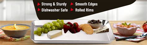 JAYCO SS Serving Trays Large Size - Set of 3 pcs - for Every Home ...