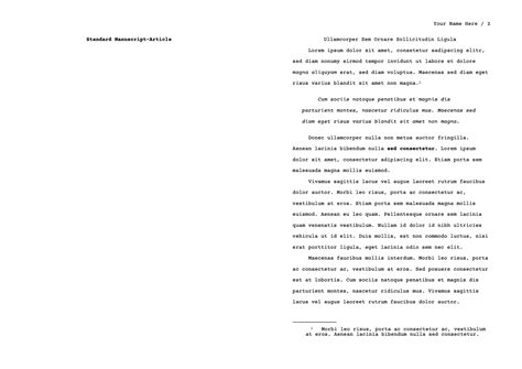 Image result for Standard Article Manuscript Format