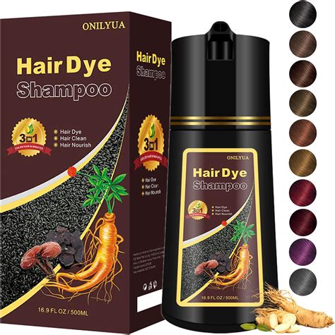 Amazon.com : Dark Coffee Hair Dye Shampoo for Gray Coverage, Herbal ...