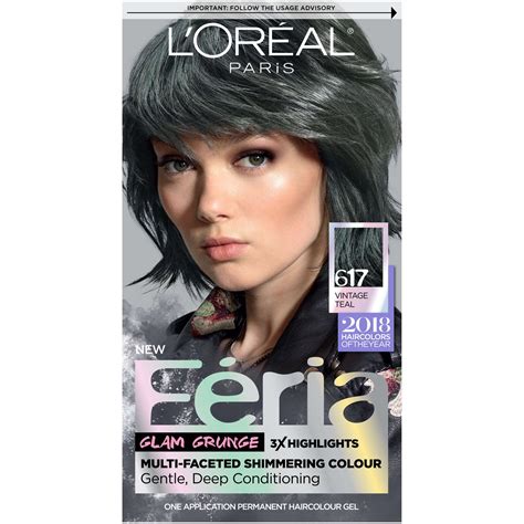 L'Oreal Paris Feria Multi-Faceted Shimmering Permanent Hair Color, 617 ...